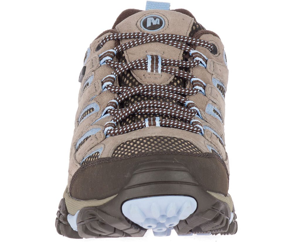 Buty Trekkingowe Merrell Damskie Szare - Moab 2 Waterproof - 670238-AUF